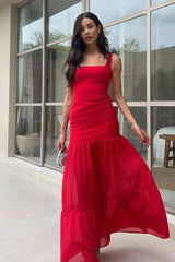 TAHLIA MAXI DRESS RED