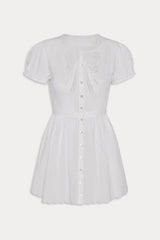 Ivy Cotton Mini Dress White