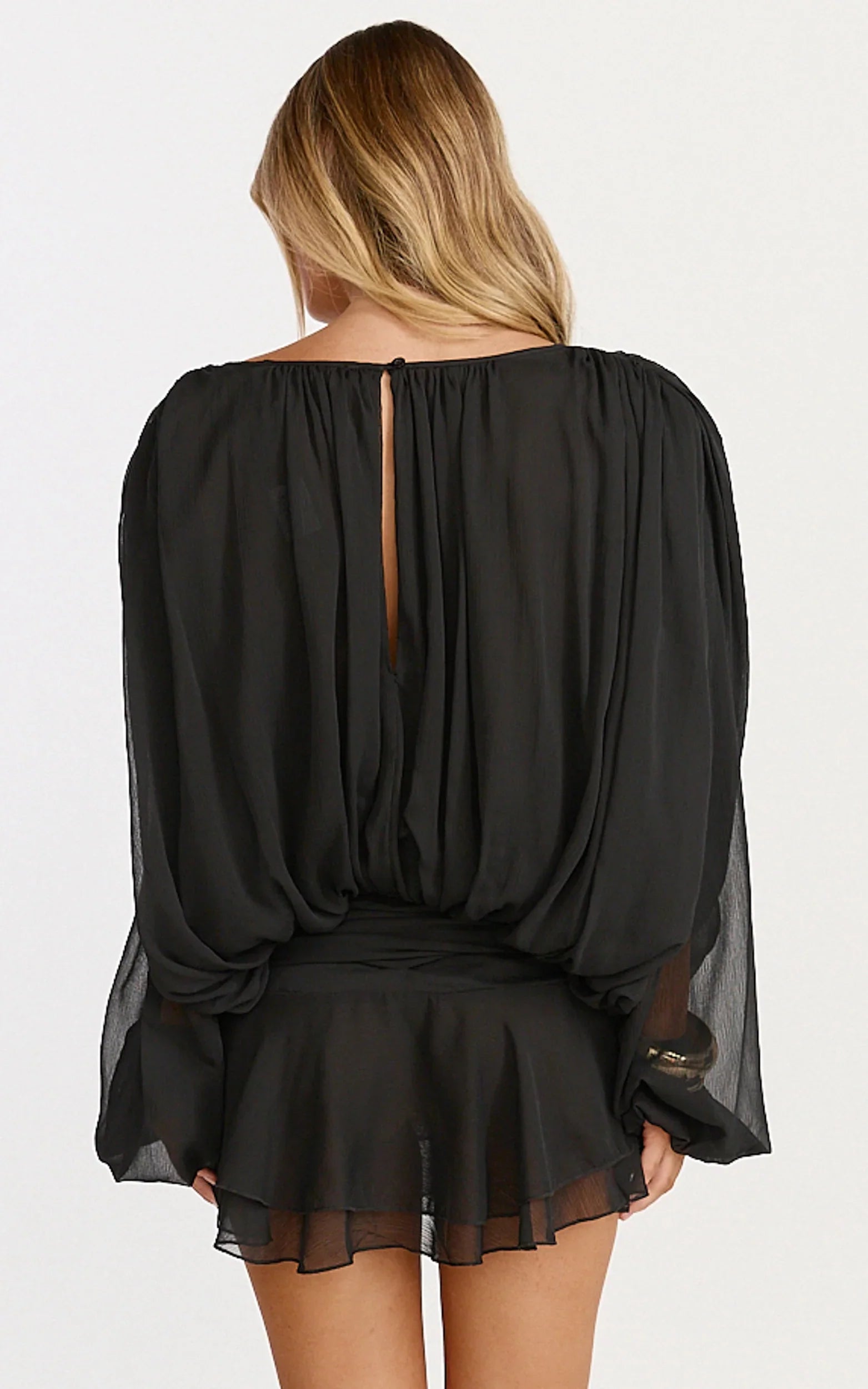 Lioness Elements Mini Dress In Noir