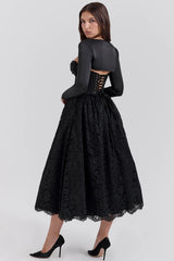 black lace corset skirt and bolero sale