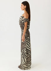 Mernas Maxi Dress Zebra