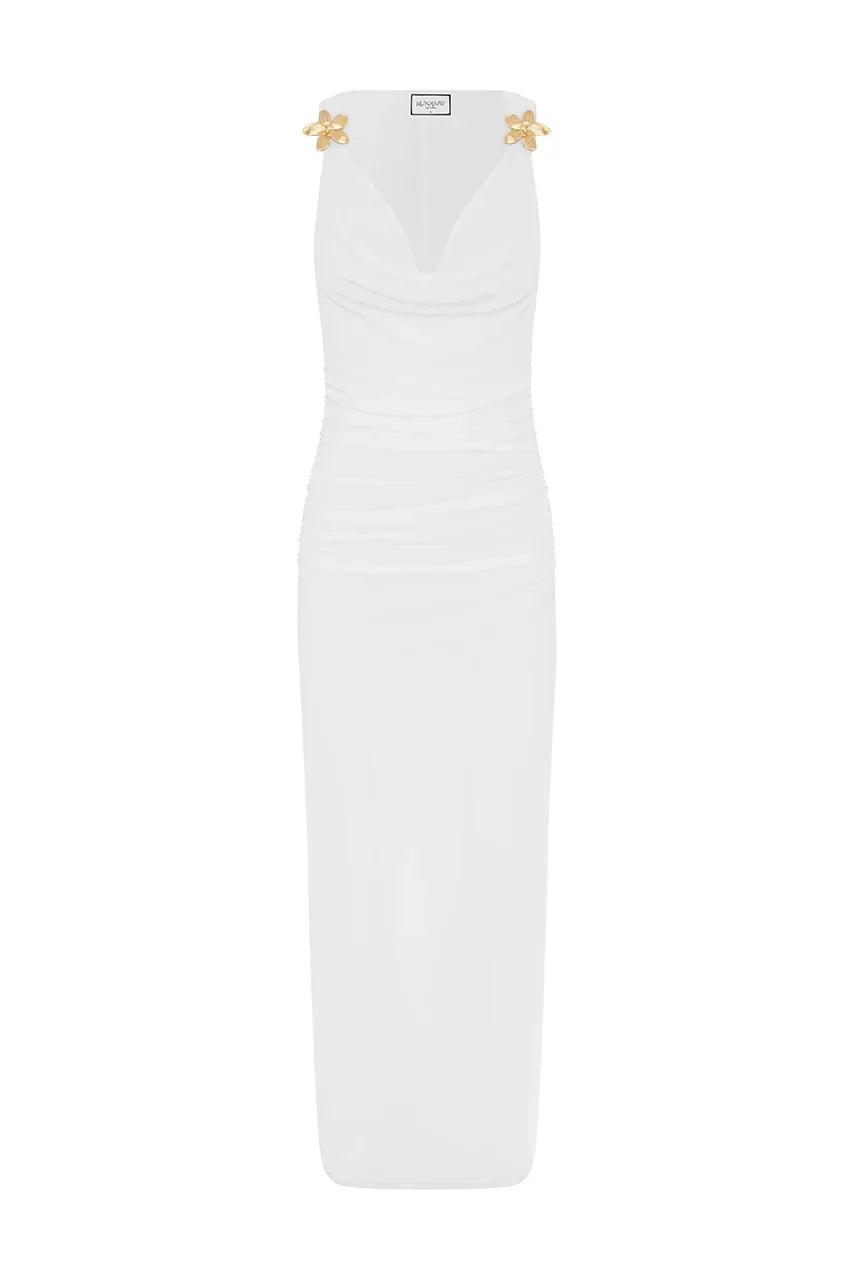 BALIN MIDI DRESS WHITE