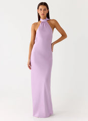 Keena Scarf Maxi Dress Lavender