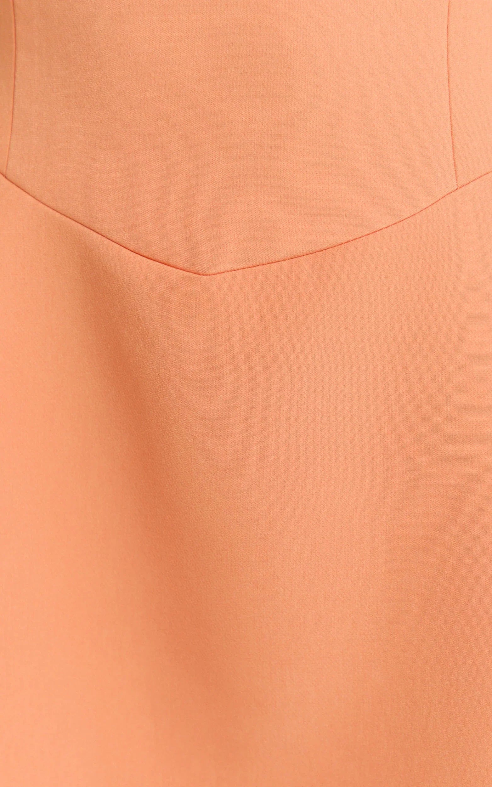 Sakura Mini Dress Square Neck Wide Strap A Line Skirt Dress in Orange