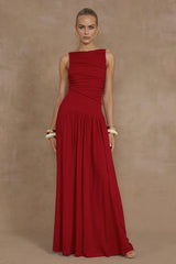 NALLA MAXI DRESS CHERRY