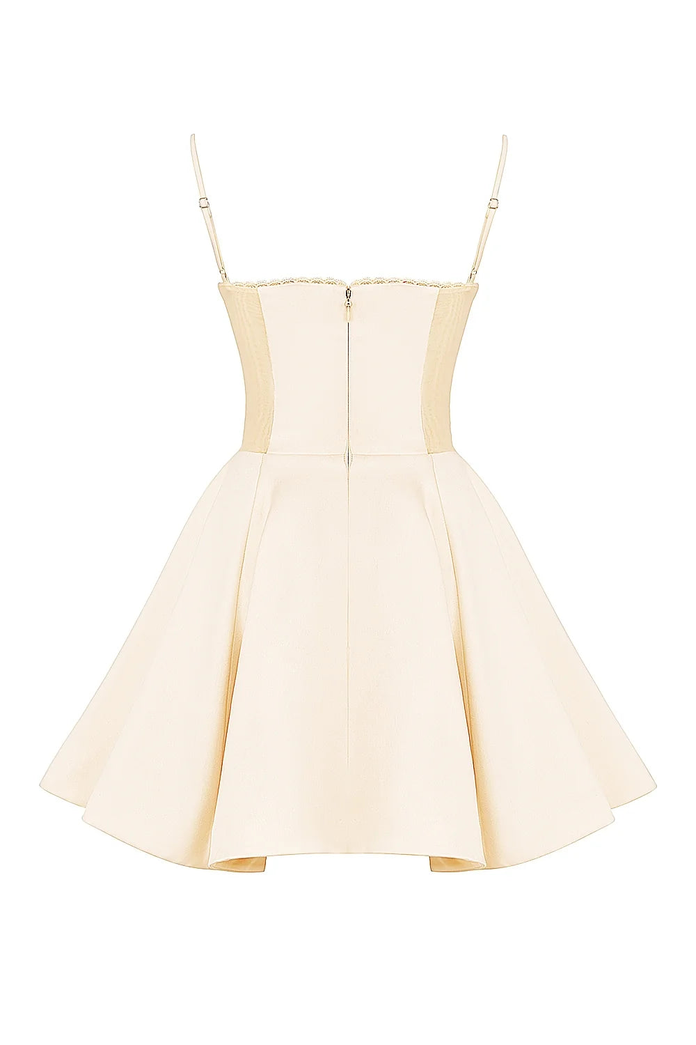 vintage cream tulle mini dress