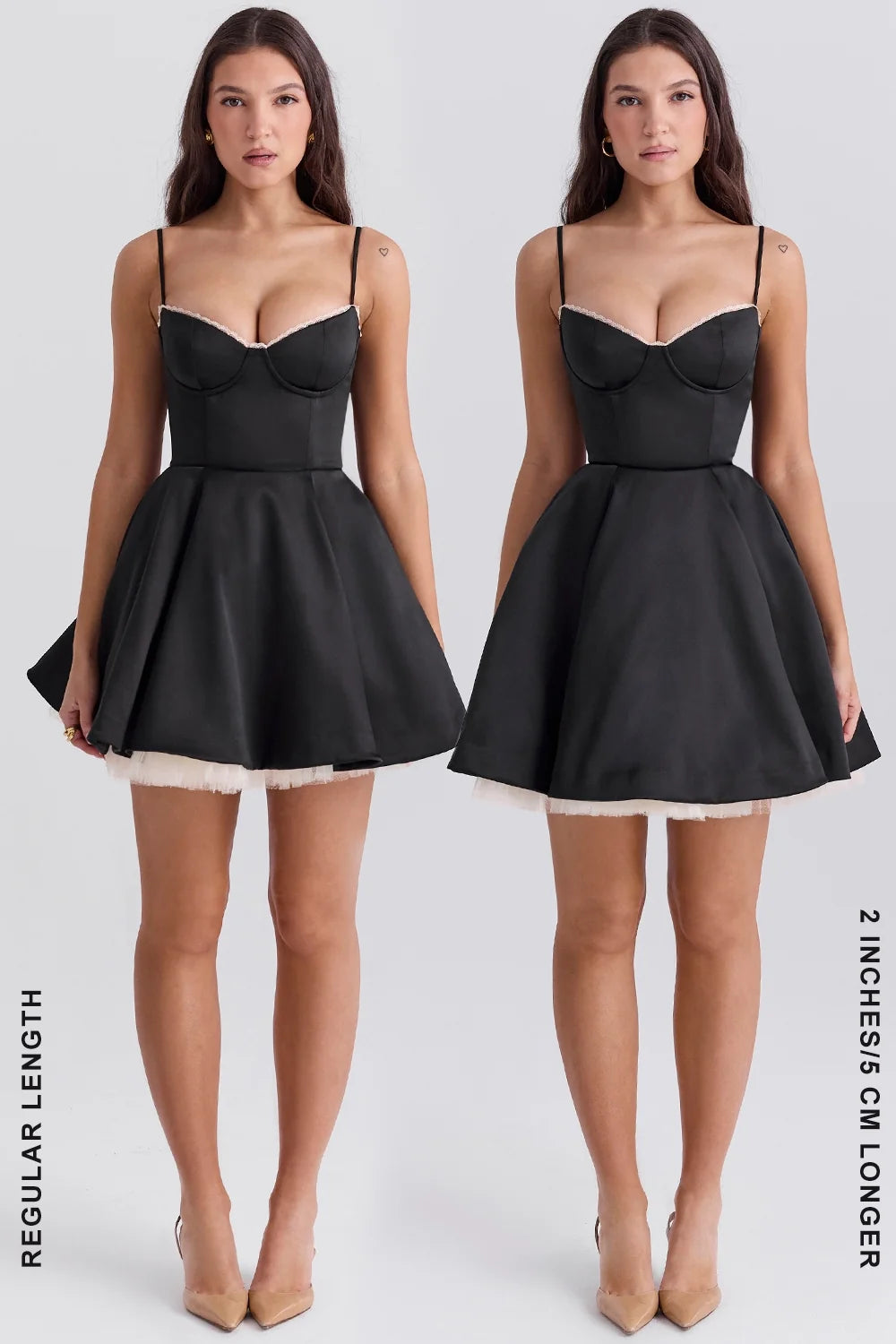 black tulle mini dress