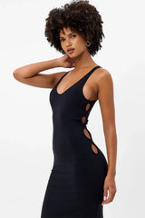 Sterling Terry Midi Dress Black