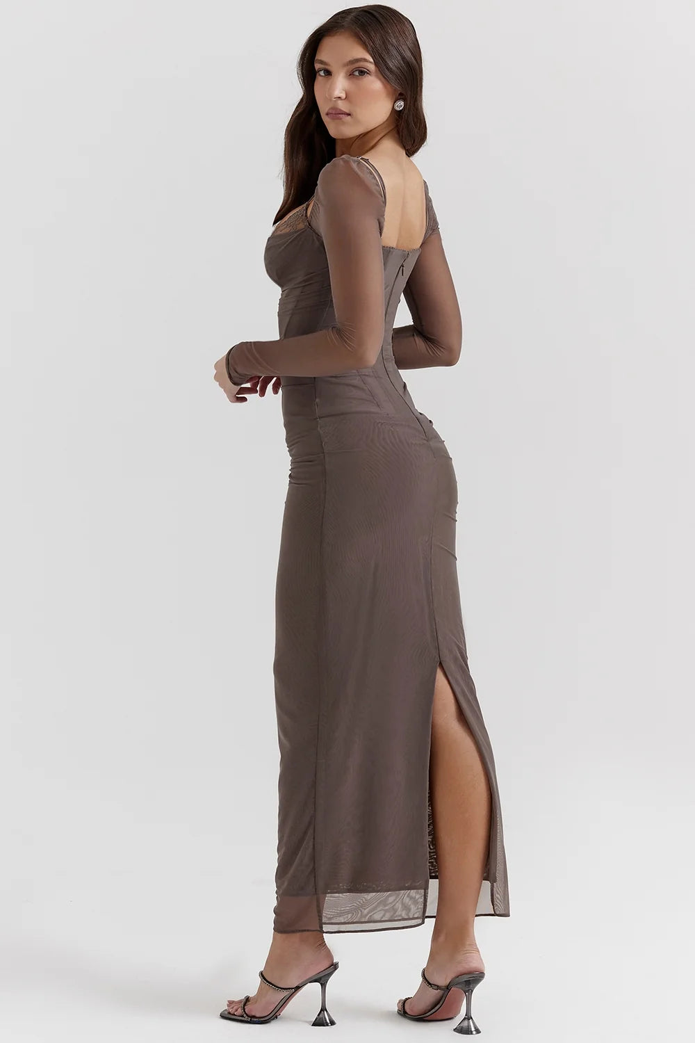 smoke maxi dress
