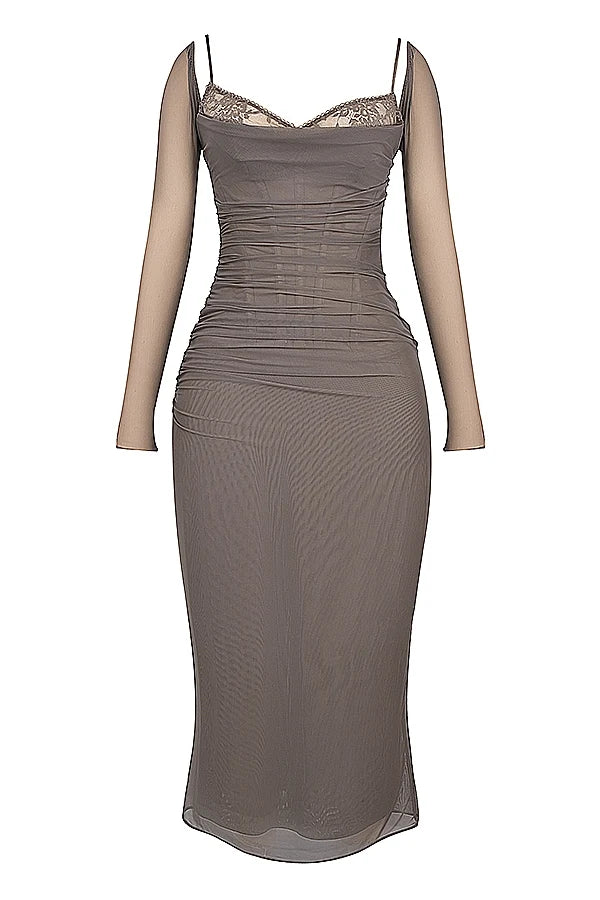 smoke maxi dress