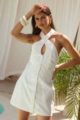 LEILAH MINI DRESS WHITE
