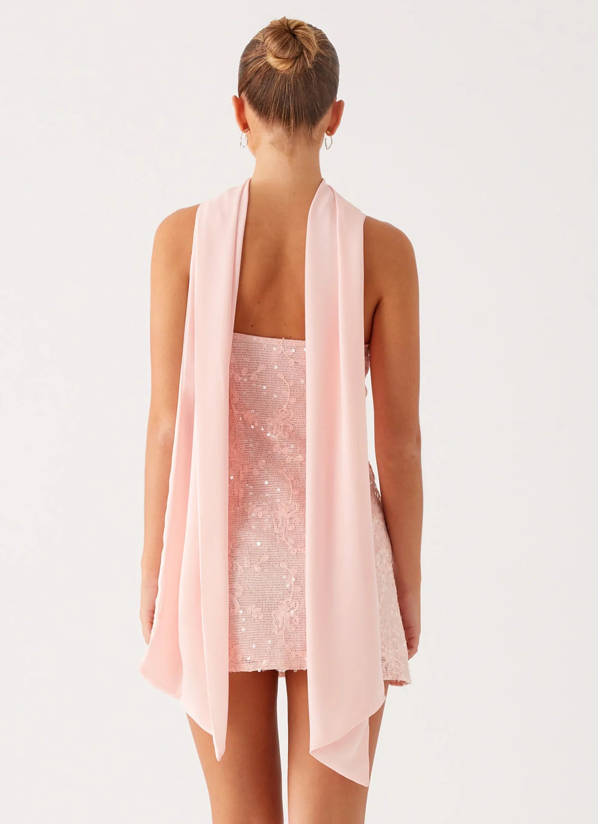 Vision Sequin Mini Dress Pink