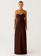 Joanie Maxi Dress Chocolate