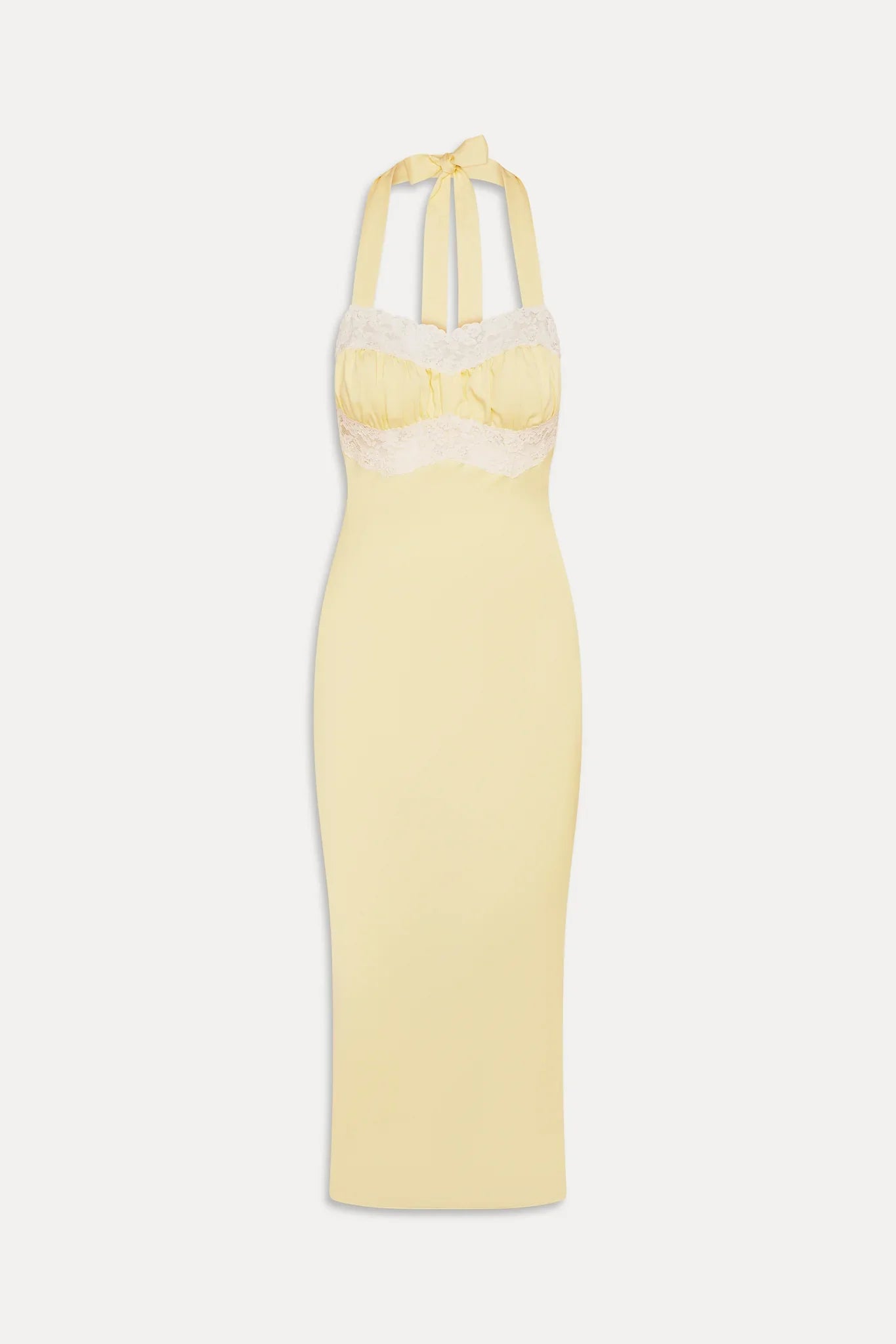 Darcy Satin Midi Dress Whipped Butter
