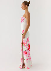 Erivo Strapless Maxi Dress Ivory Reef