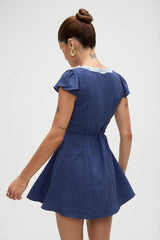 Lucy Wrap Mini Dress Dotty