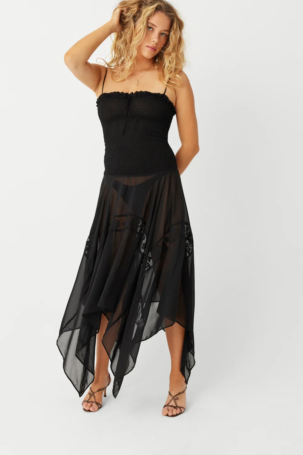 Night Princess Maxi Dress Black