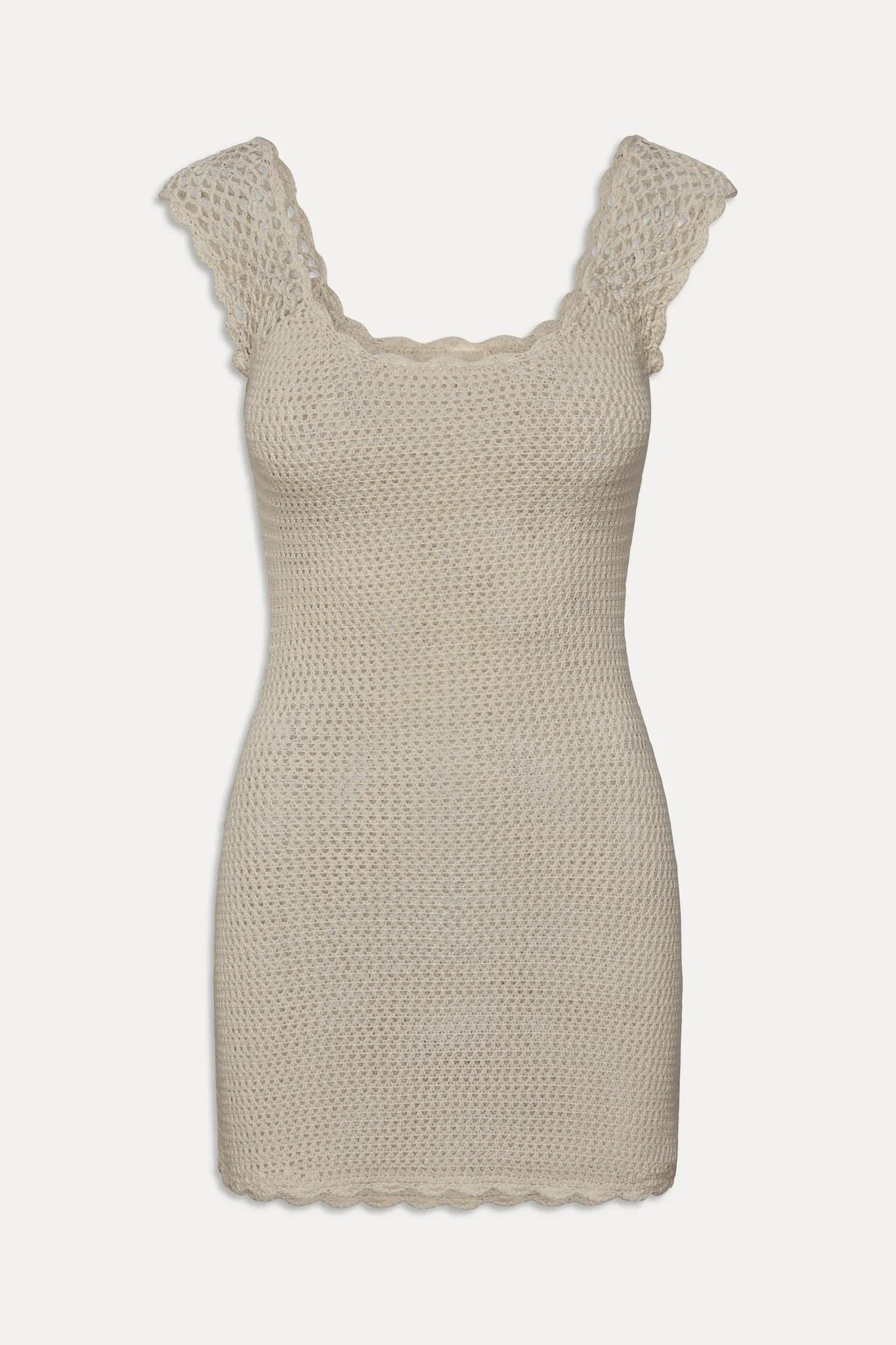 Kai Crochet Mini Dress Sand Dollar