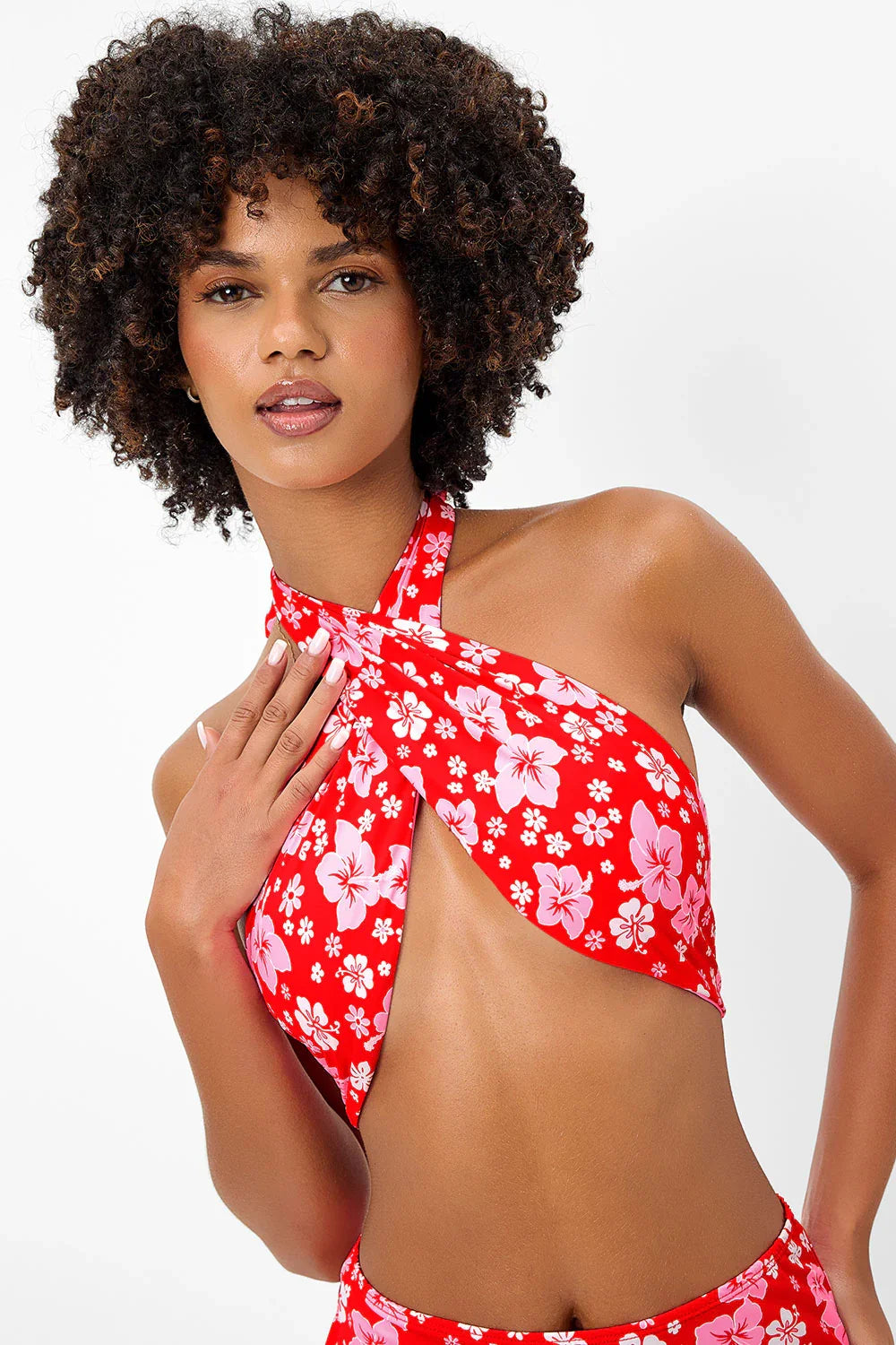Dorothy Floral Halter Dress Coconut Girl