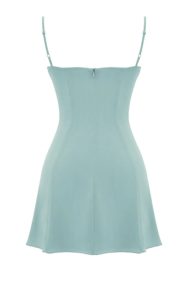 light jade mini dress