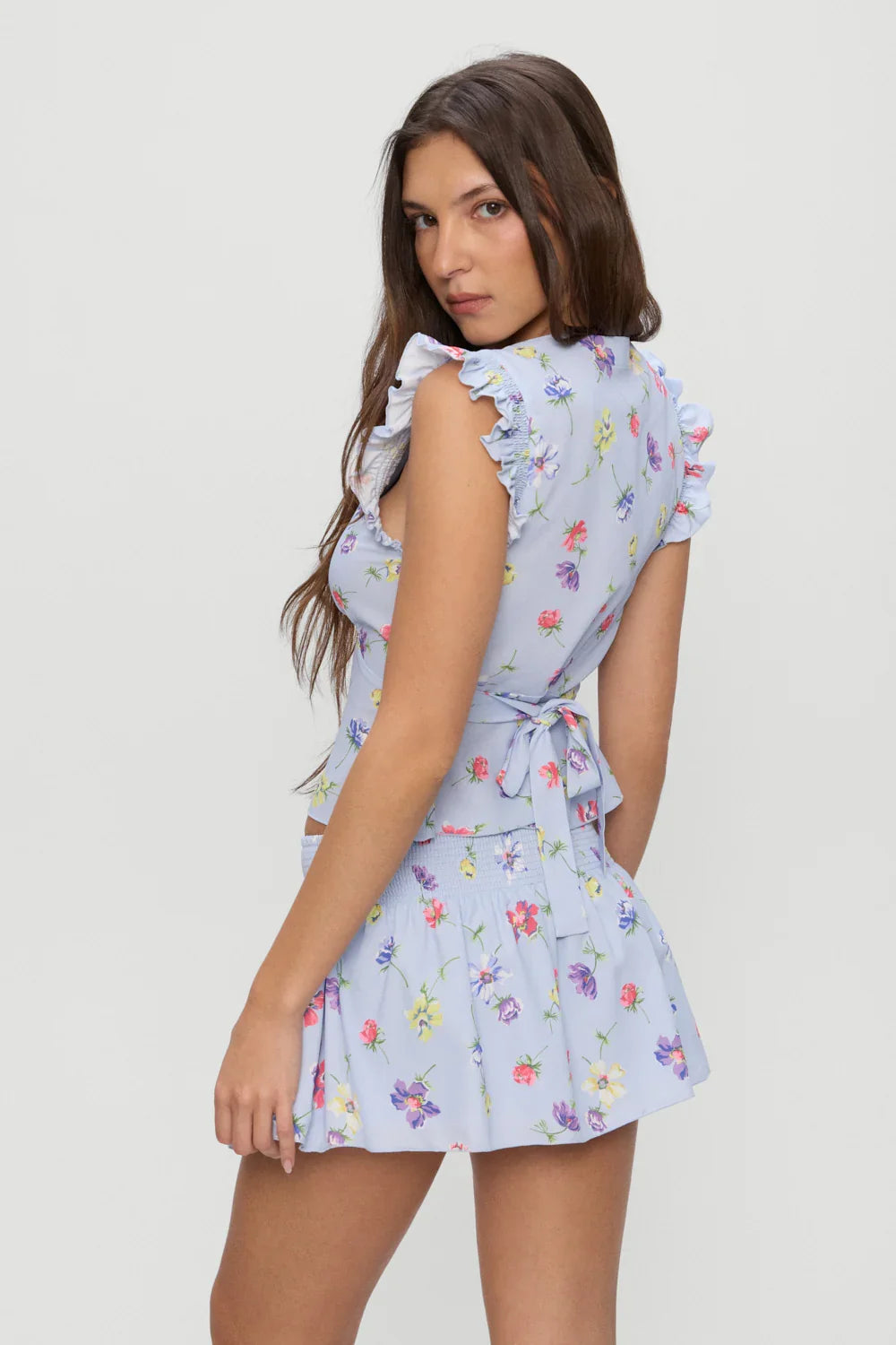Clover Mini Skirt Fresh Florals