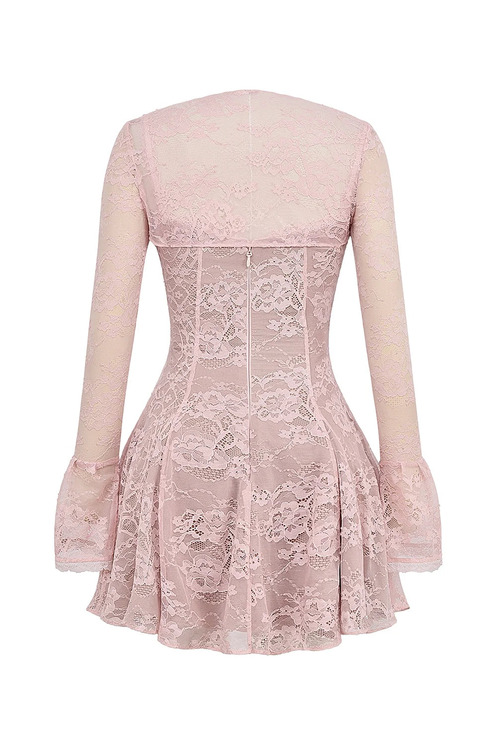 perfectly pink lace mini dress