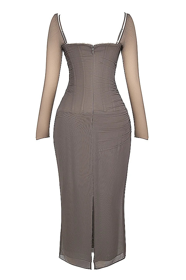 smoke maxi dress