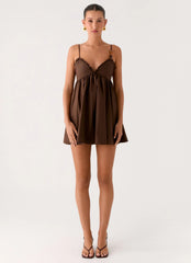 Jonas Mini Dress Brown