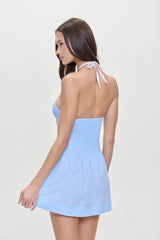 Robin Polka Dot Mini Dress Raindrop