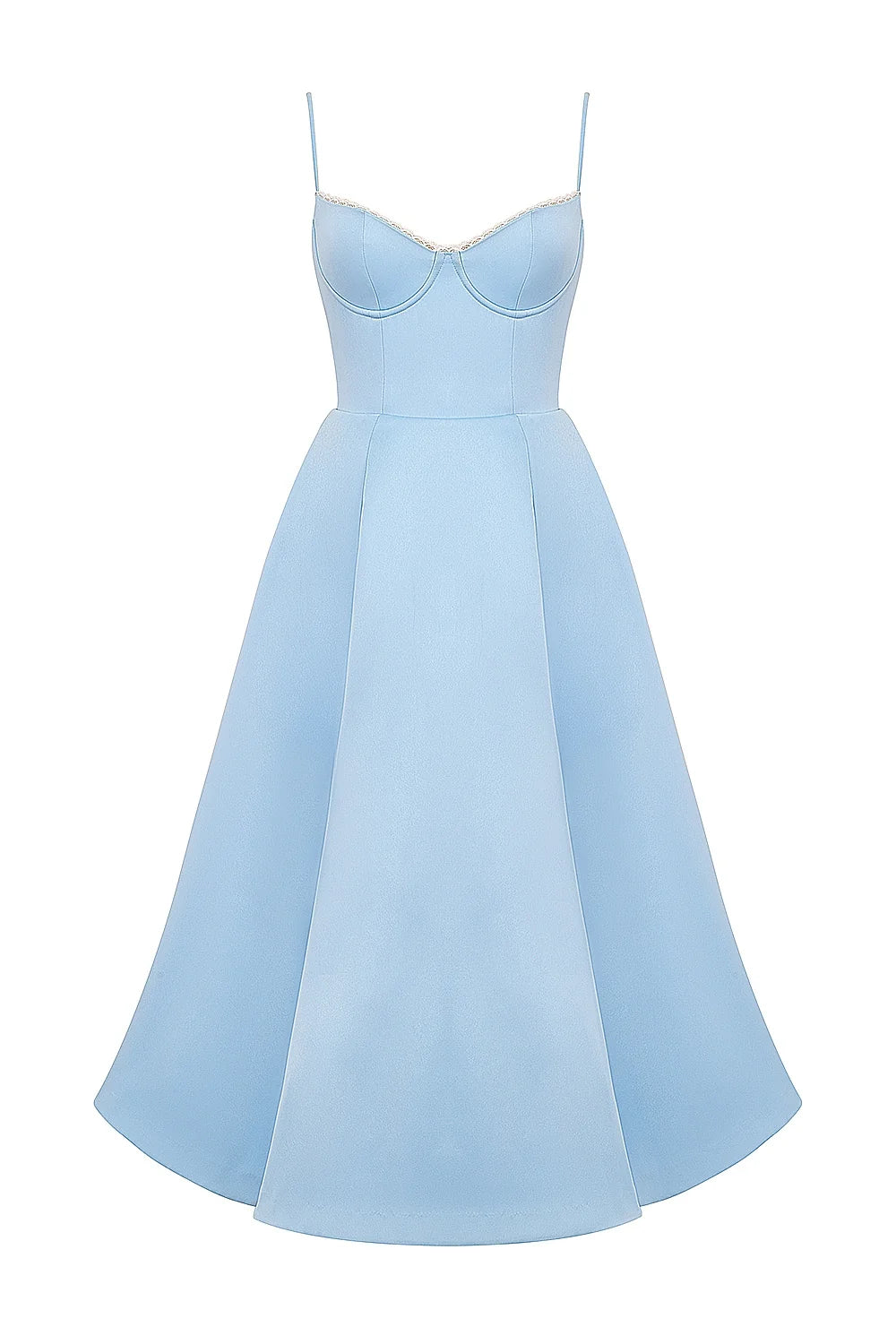 cinderella blue tulle midi dress