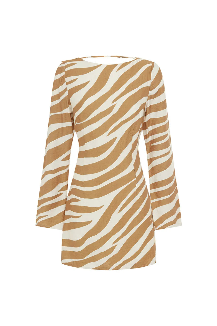 PAULIE MINI DRESS TAN