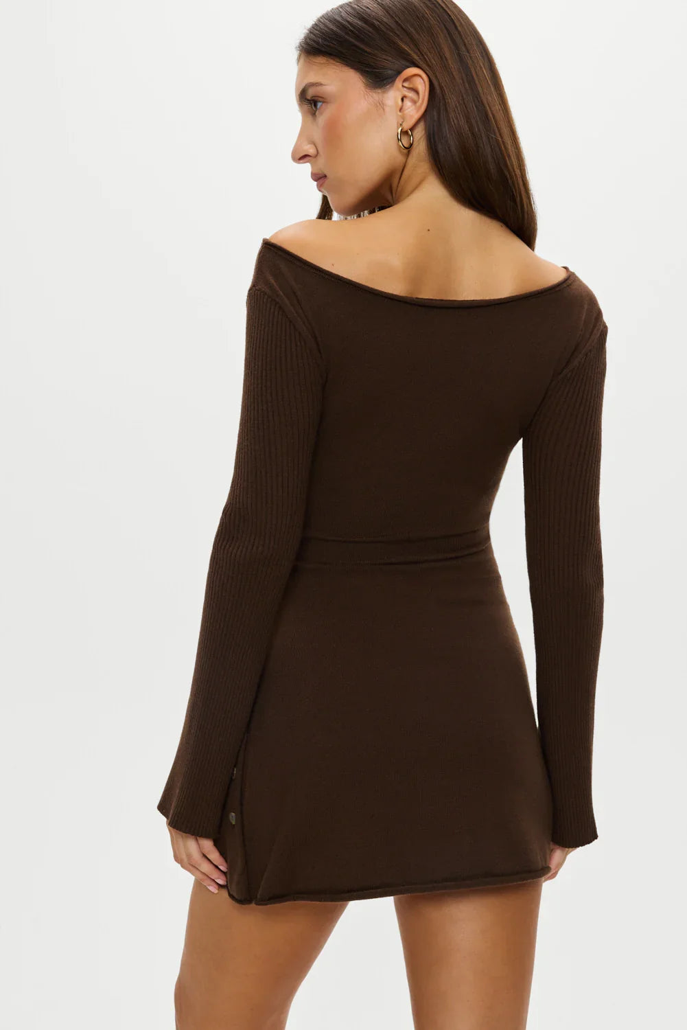 Elsa Off The Shoulder Mini Dress Amber