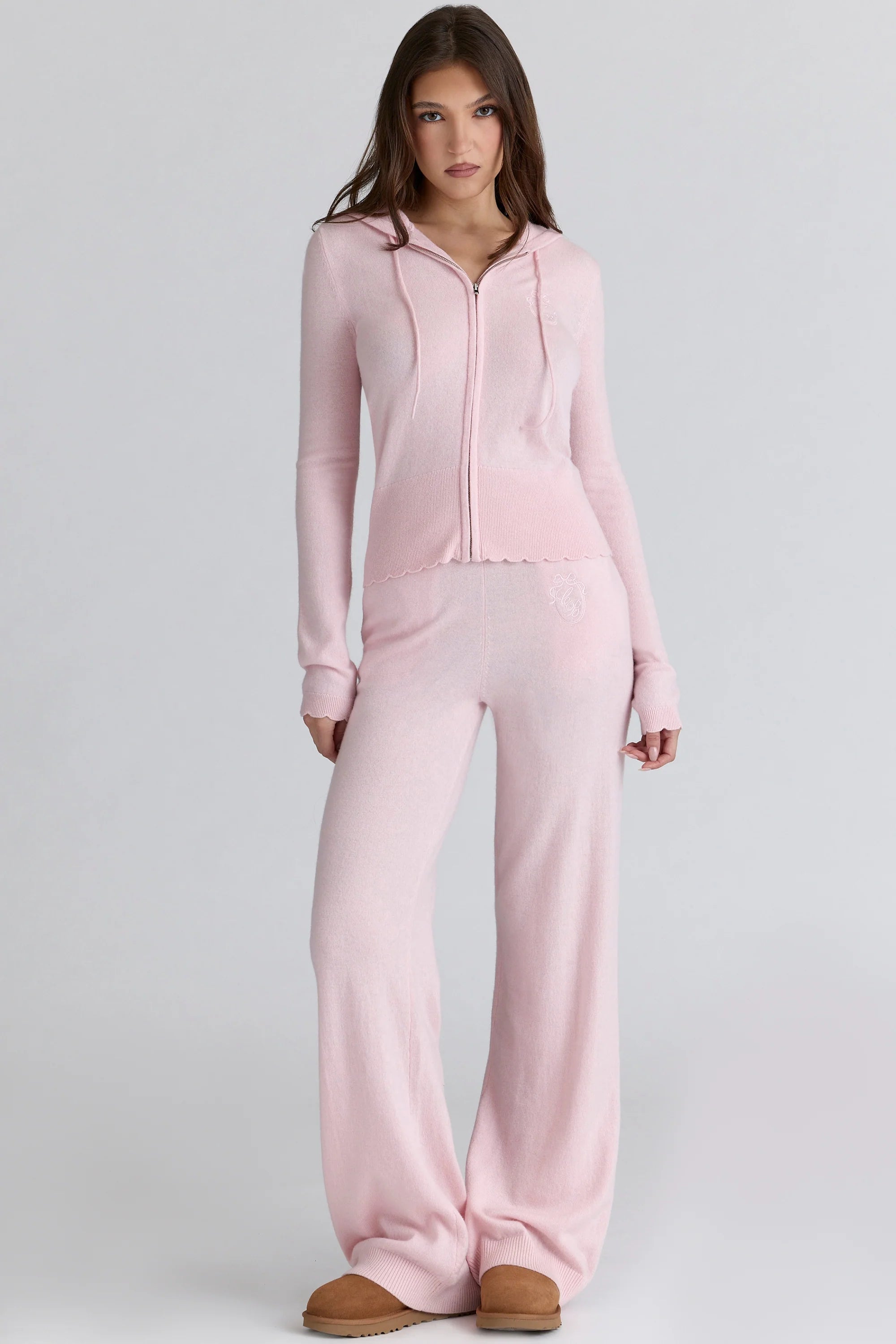 pink cashmere travel set