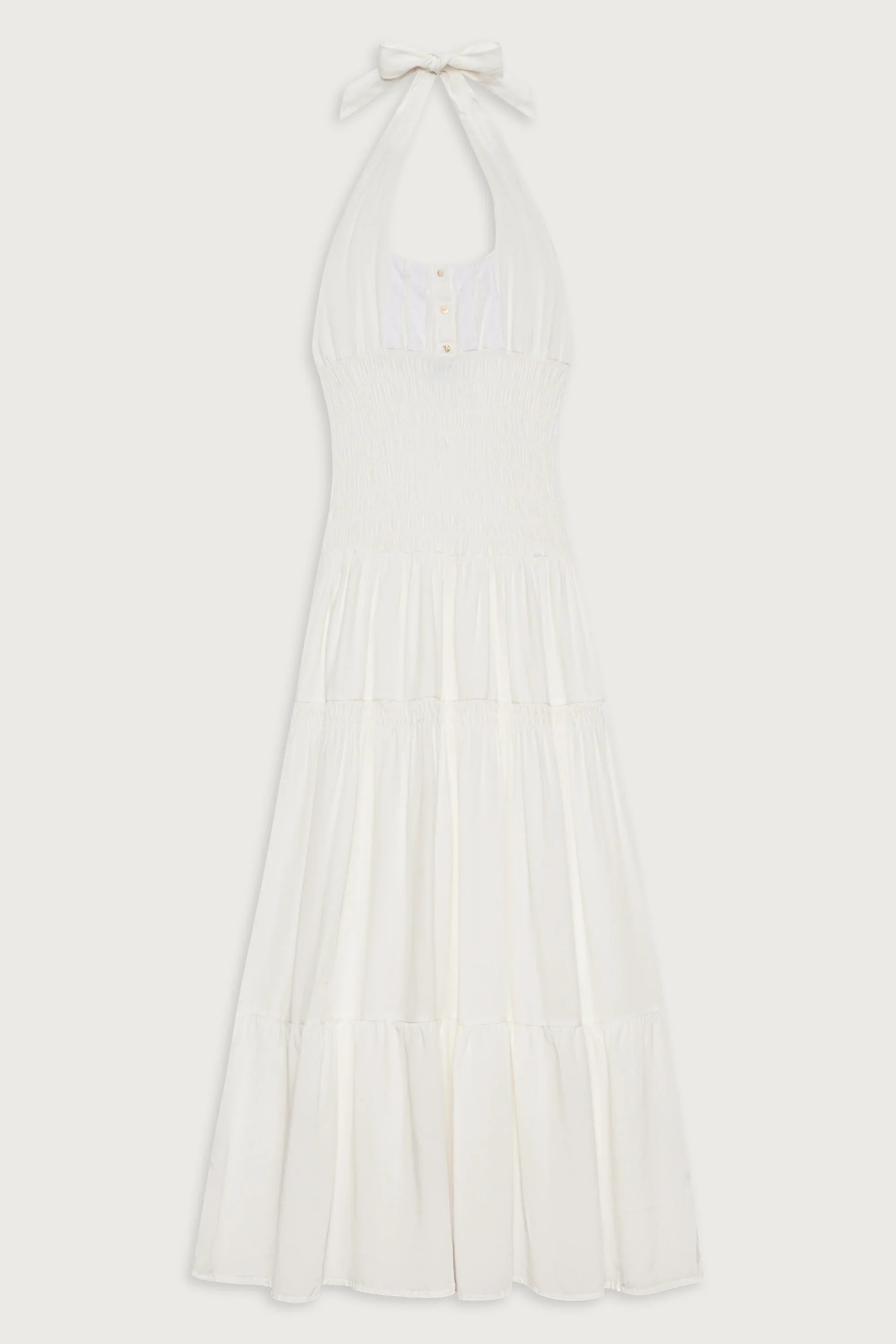 River Halter Maxi Dress White