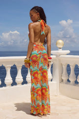 BRANDY MAXI DRESS DIAZ AQUA