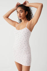 Gwen Floral Mini Dress Baby Bouquet Pink