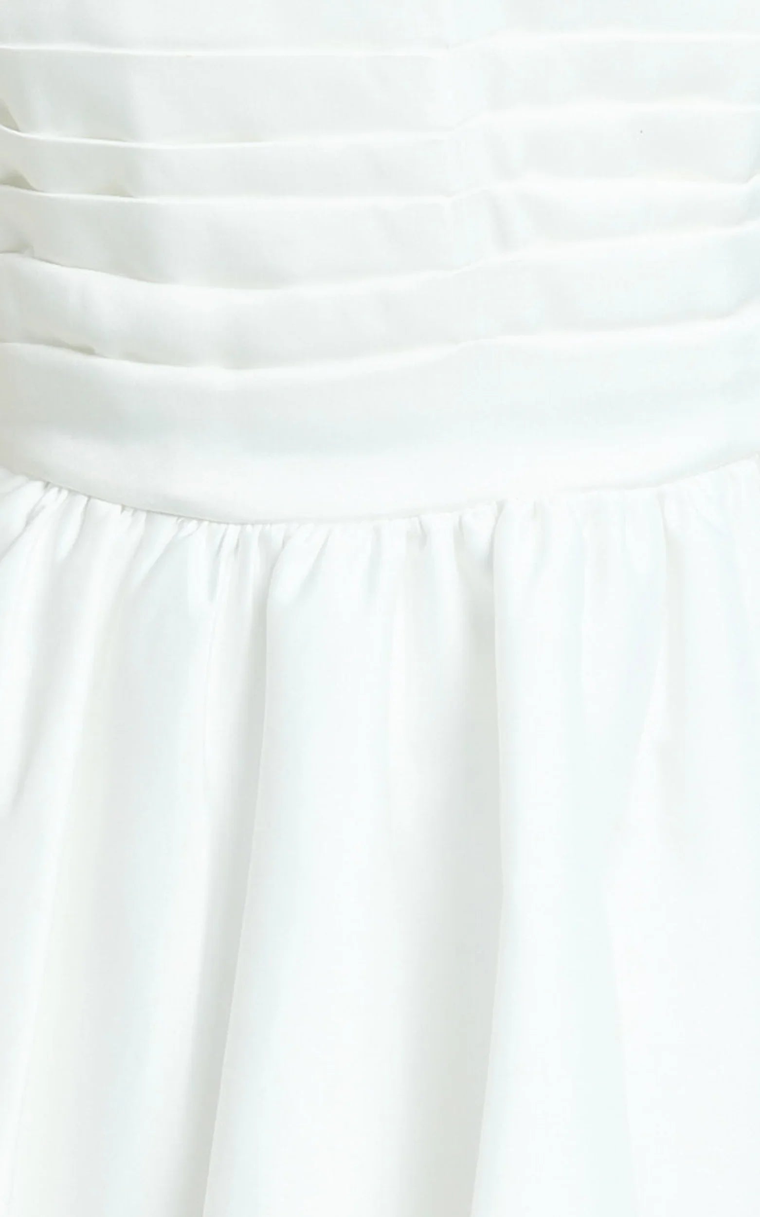 Bianca Mini Dress Strapless Fit And Flare Dress in Ivory