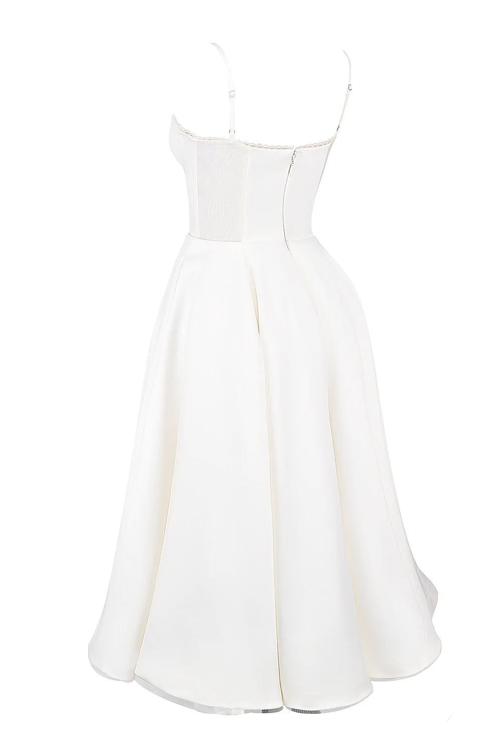 white tulle midi dress