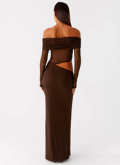 Emery Maxi Dress Chocolate