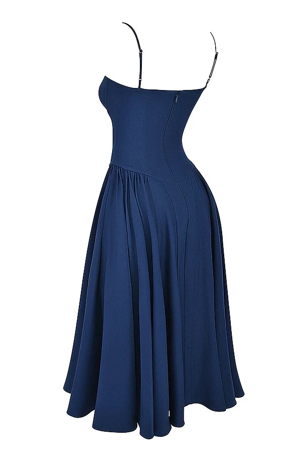 french navy corset sundress