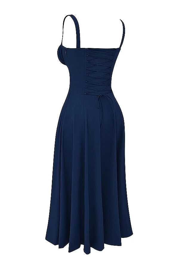 french navy bustier sundress