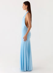 Sorrento Sunsets Maxi Dress Ice Blue