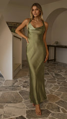 Eva Maxi Dress Olive