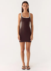Kayla Mini Dress Chocolate