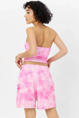 Harvey Terry Shorts Distorted Pink Dye