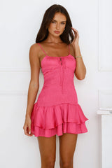 Hot Gossip Mini Dress Pink