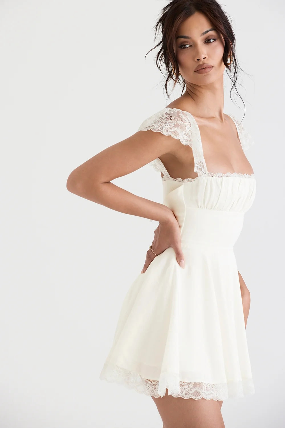 ivory a line mini dress