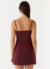 Clementine Mini Dress Merlot