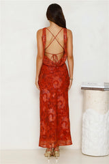 Amani Maxi Dress Rust