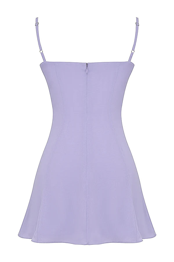 lavender mini dress